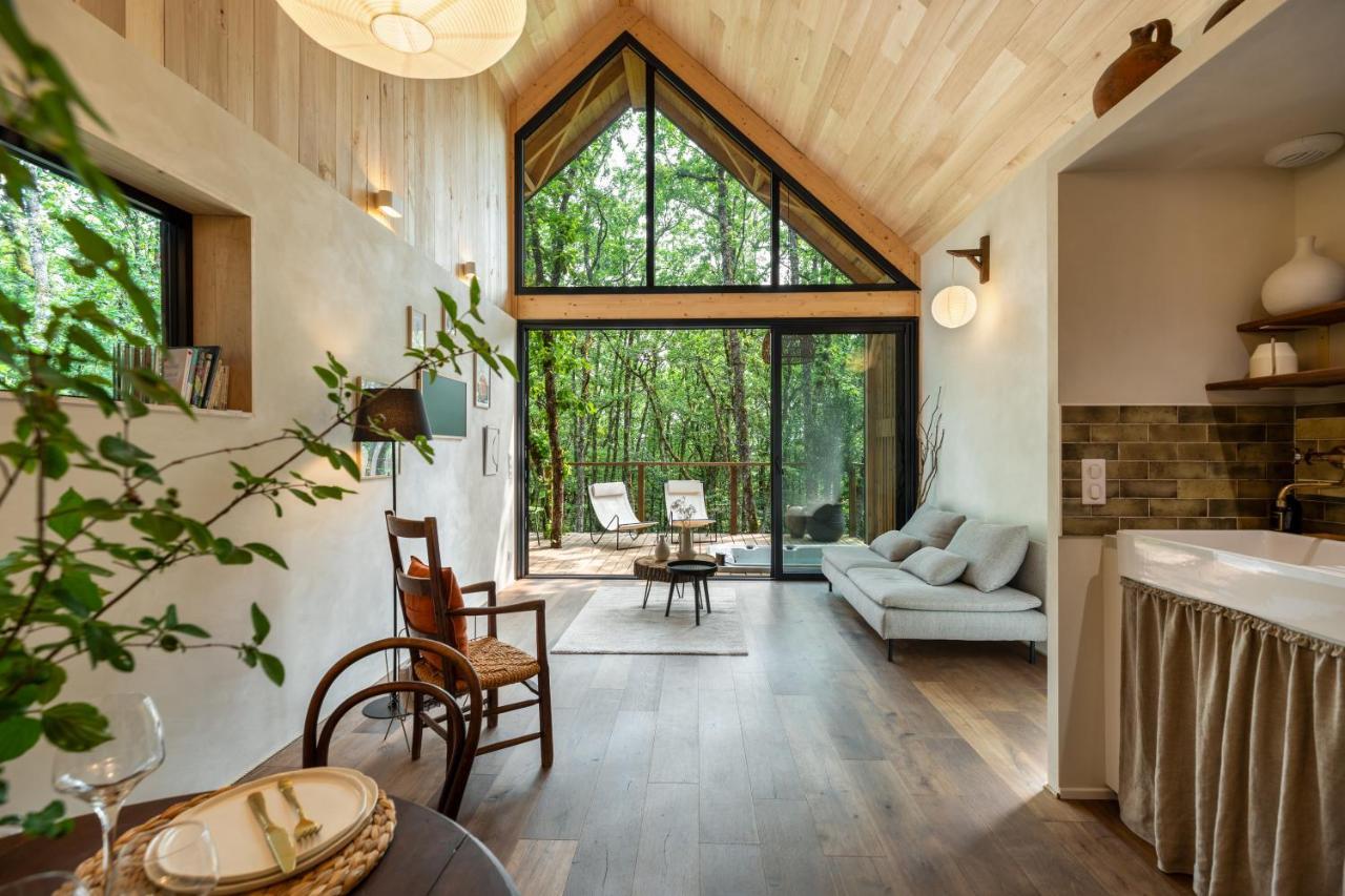 Wabi Sabi Lodge - Spa&Sauna Privatif - Foret Turenne المظهر الخارجي الصورة